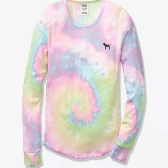 ISO PINK Tye Dye Sleep Top - Picture 1 of 1